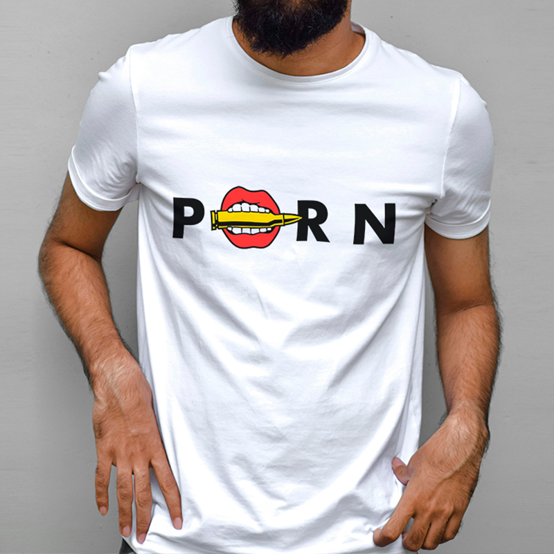 t-shirt uomo p*rn